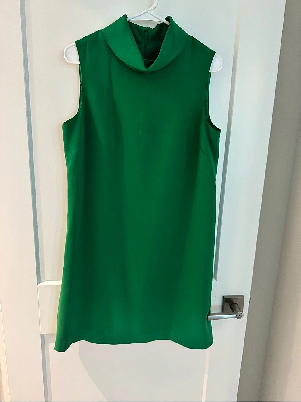 Alex Marie Green Sleeveless Cowl Neck Shift Dress